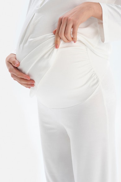 DAGI Pijama lunga cu aplicatii din dantela pentru gravide Femei