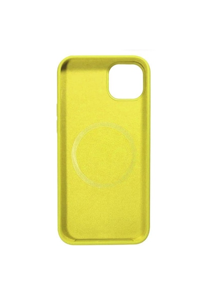 Lemontti Husa de protectie  Liquid Silicon MagCharge pentru iPhone 14, Galben Femei