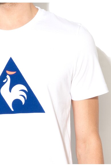 Le Coq Sportif Tricou alb cu imprimeu logo albastru Barbati