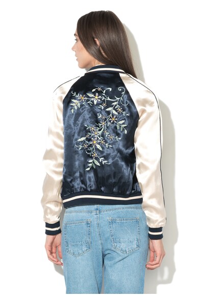 Only Jacheta bomber multicolora cu aspect de satin si cu broderie Femei