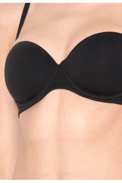 Undercolors of Benetton Sutien balconette push-up negru Femei