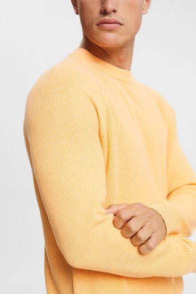 Esprit Szűk fazonú bordázott pulóver raglánujjakkal férfi