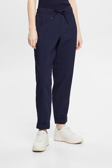 Esprit Pantaloni crop cu snur in talie Femei