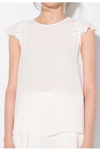 Zee Lane Collection Бяла ефирна полупрозрачна блуза Жени