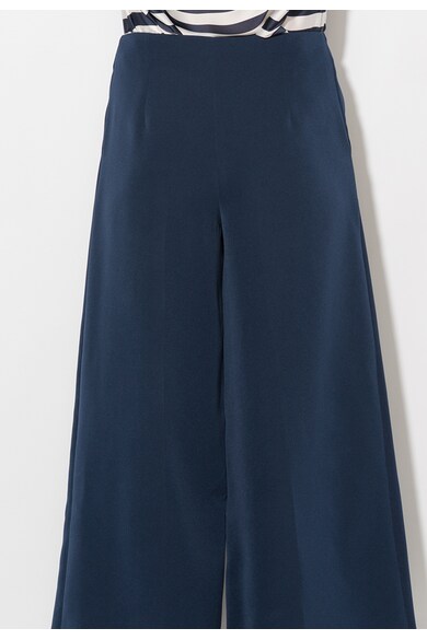 Zee Lane Collection Pantaloni culotte bleumarin cu buzunare Femei