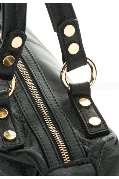 Zee Lane Collection Черна кожена чанта Жени
