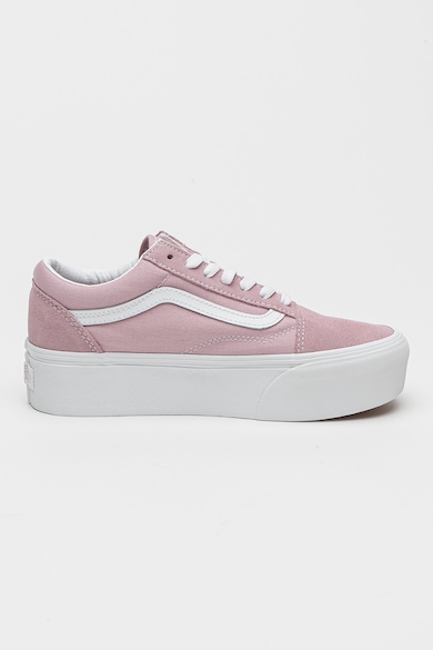 Vans Old Skool Stackform cipő nyersbőr részletekkel női