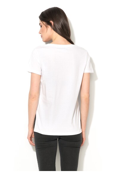 Silvian Heach Collection, Tricou alb cu aplicatie de sifon Clusone Femei