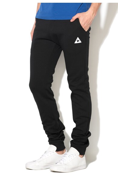 Le Coq Sportif Pantaloni sport slim fit negri Barbati