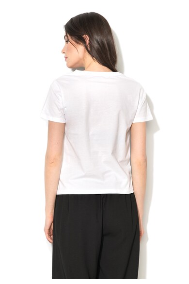Silvian Heach Collection, Tricou alb cu paiete Bekesaba Femei