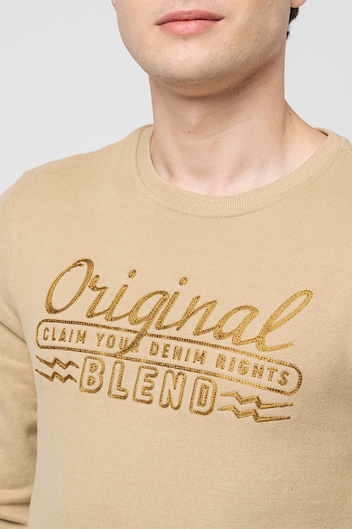 BLEND Normál fazonú pulóver hímzett logóval férfi