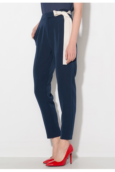 Zee Lane Collection Pantaloni bleumarin conici cu talie inalta Femei