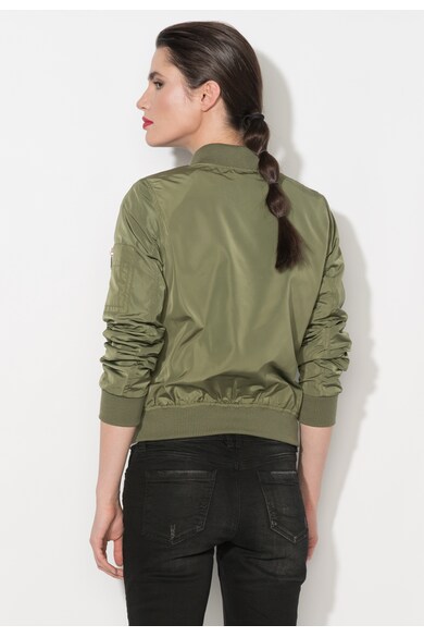 Zee Lane Denim Jacheta bomber verde militar Femei