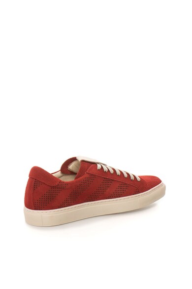 Zee Lane Collection Червени велурени спортни обувки с перфорации Мъже