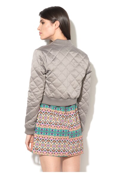 Glamorous Jacheta bomber crop gri Femei