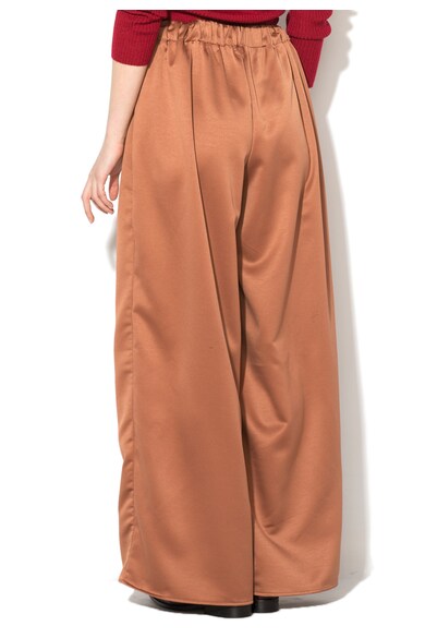 Glamorous Fusta-pantalon maro acaju de satin cu slit adanc Femei