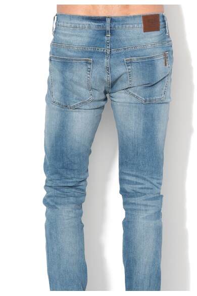 Big Star Jeansi skinny bleu cu aspect decolorat Jeffray Barbati