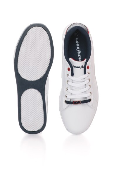 Goodyear Бели спортни обувки с тъмносини детайли Мъже