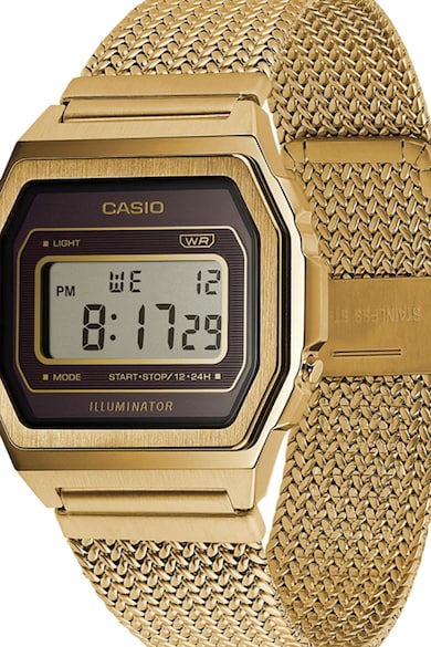 Casio Дигитален часовник от неръждаема стомана Жени
