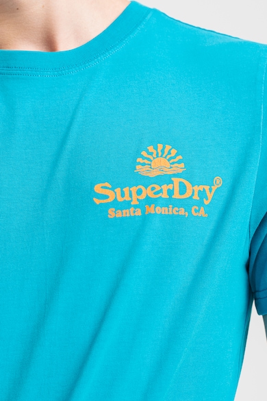 SUPERDRY Tricou din bumbac cu decolteu la baza gatului Vintage Venue Barbati