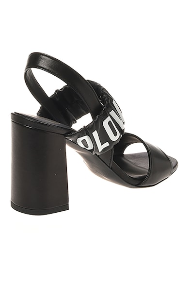 Love Moschino Кожени сандали с лого Жени