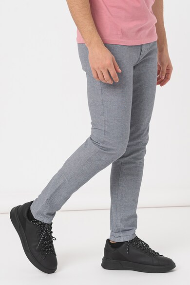 TOM TAILOR DENIM SLIM WITH BELT - Chino - castlerock grey/grigio TOM TAILOR DENIM SLIM WITH BELT - Chino - castlerock grey/grigio