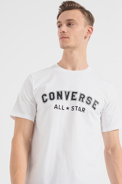 Converse Унисекс памучна тениска All Star с овално деколте Мъже