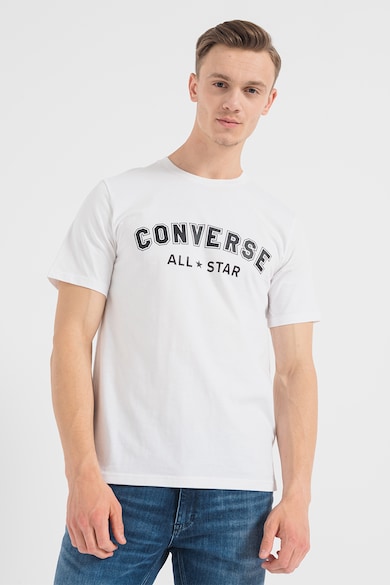 Converse Унисекс памучна тениска All Star с овално деколте Жени