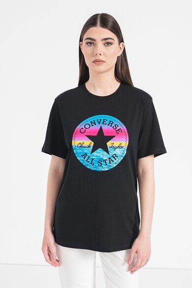 Converse Унисекс памучна тениска с лого и щампа Жени