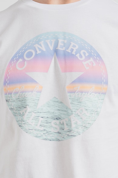 Converse Унисекс памучна тениска с лого и щампа Мъже