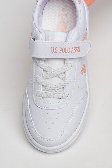 U.S. Polo Assn. Műbőr sneaker kontrasztos részletekkel Lány