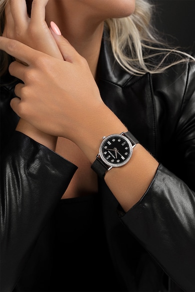 Marc Lauder Кварцов часовник с кристали на циферблата Жени