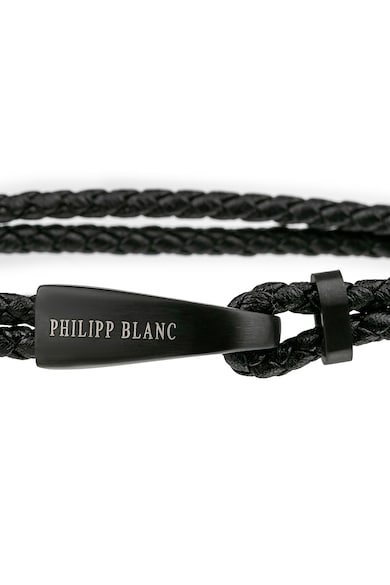 Philipp Blanc Кожена гривна със сплетен дизайн Мъже