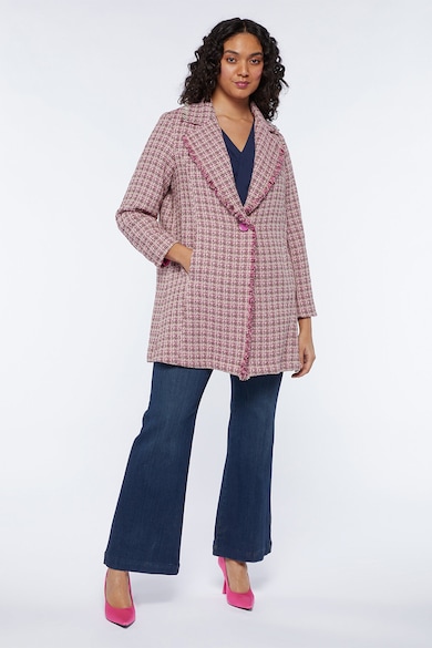 Fiorella Rubino Középhosszú tweed kabát női