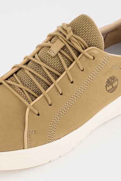 Timberland Pantofi sport din piele nabuc cu detaliu logo Seneca Bay Barbati