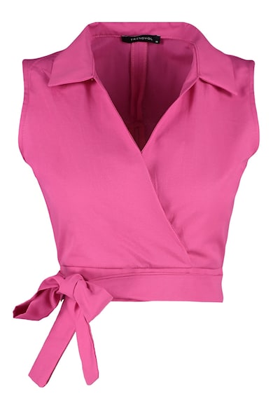 Trendyol Къса блуза със застъпен дизайн Жени