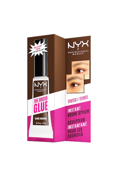 NYX Professional Makeup Brow Glue Stick Szemöldök gél, 5g, Dark Brown női