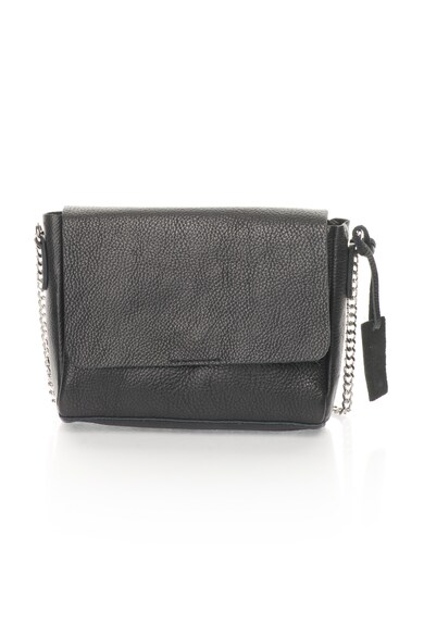 United Colors of Benetton Geanta crossbody mica neagra de piele, de dama, Femei