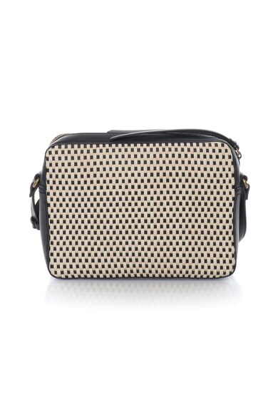 Esprit Geanta crossbody negru si bej cu design tesut, de dama, Femei