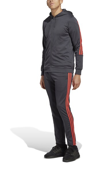 adidas Sportswear Спортен екип с контрастни лога встрани и качулка Мъже