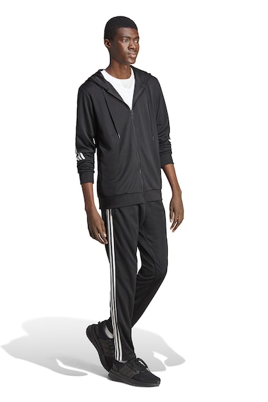 adidas Sportswear Спортен екип с контрастни лога встрани и качулка Мъже
