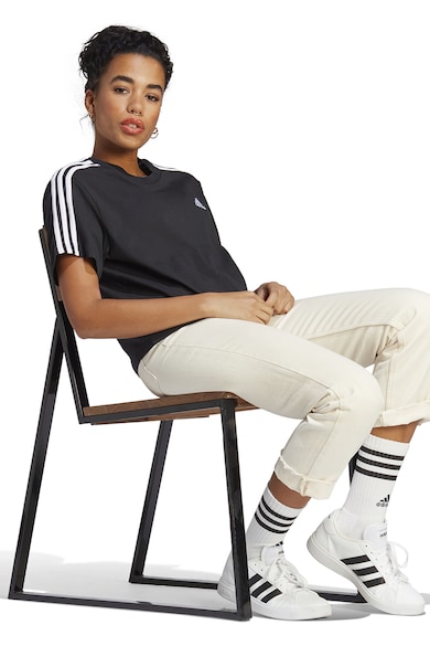 adidas Sportswear Tricou crop lejer de bumbac Essentials Femei