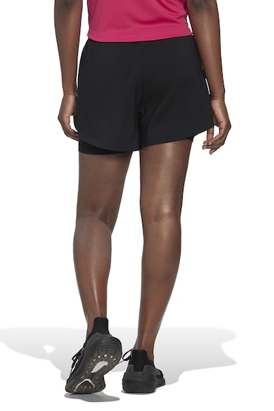 adidas Performance Тренировъчни шорти с дизайн 2 в 1 и джобове Жени