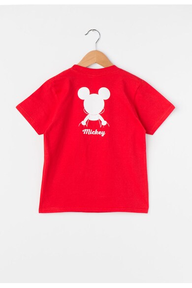 Disney Tricou rosu cu imprimeu alb Mickey Fete