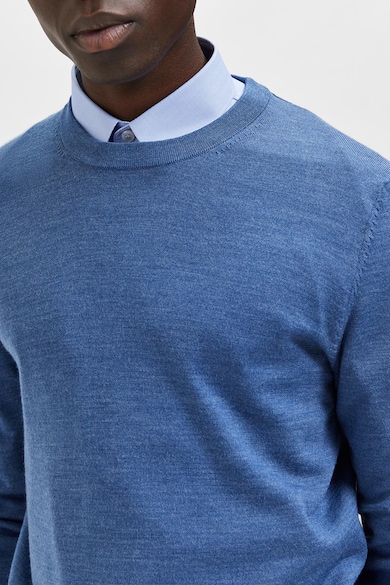 Selected Homme Фино плетен пуловер Coolmax® с вълна Мъже