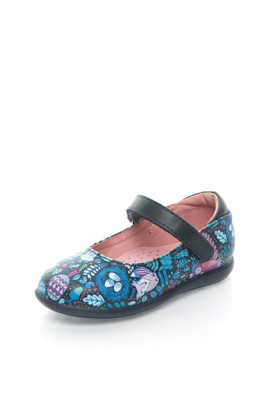 Lea Lelo Pantofi Mary Jane multicolori de piele cu imprimeu Fete