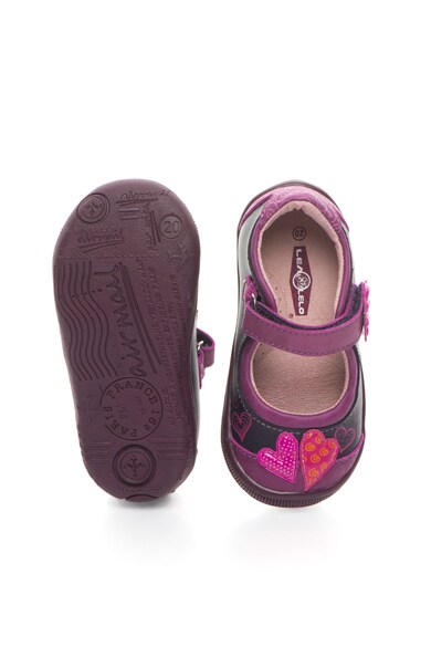 Lea Lelo Pantofi Mary Jane violet cu roz de piele Fete