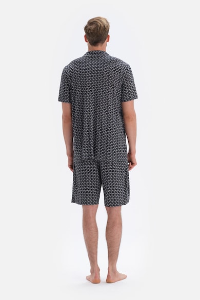 DAGI Modáltartalmú mintás pizsama férfi
