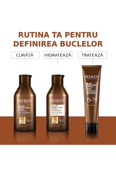 Redken Crema leave-in profesionala  All Soft Mega Curls HydraMelt cu Aloe Vera pentru parul ondulat si cret, 150 ml Femei