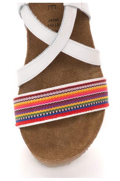 Zee Lane Sandale wedge albe de piele Femei